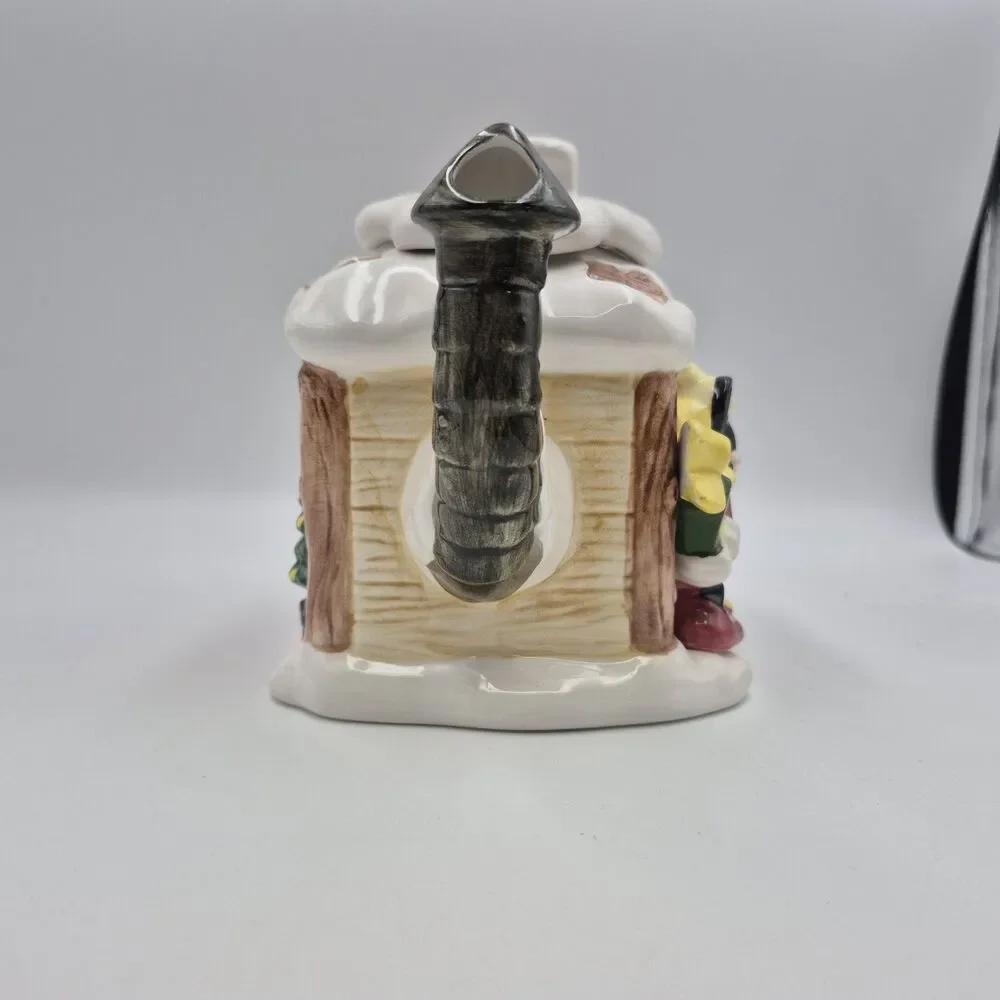 Vintage Disney Christmas “Santa's Workshop” Mickey and Minnie Holiday Teapot